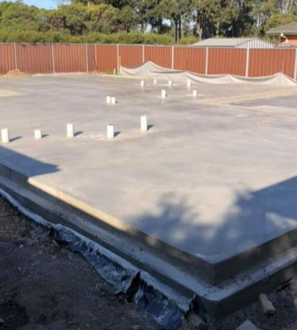 Concrete house slab in Wanniassa ACT